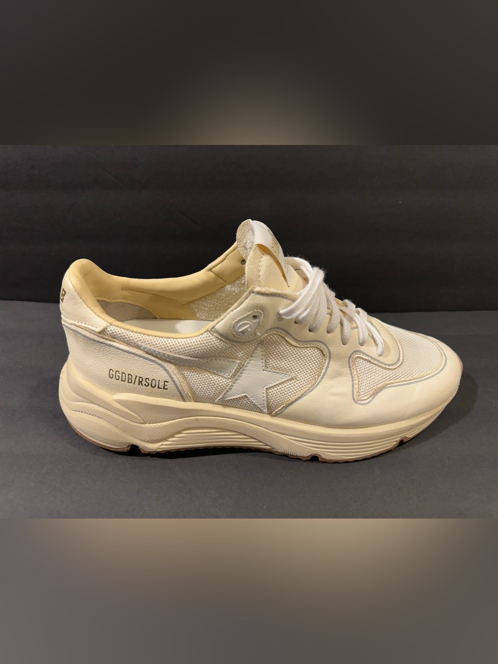 Golden Goose Running Sole Sneakers Cream/Beige Size 41 (Us 8)